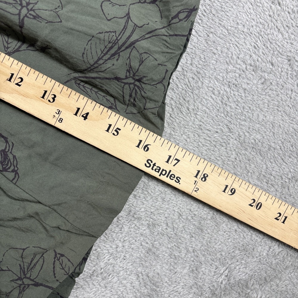 Old Navy Green Floral Pull Up Skirt With Pockets Size Extra Small - Picture 7 of 12